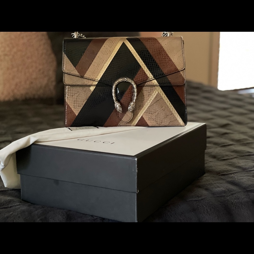 Rare Gucci Dionysus Snakeskin Handbag